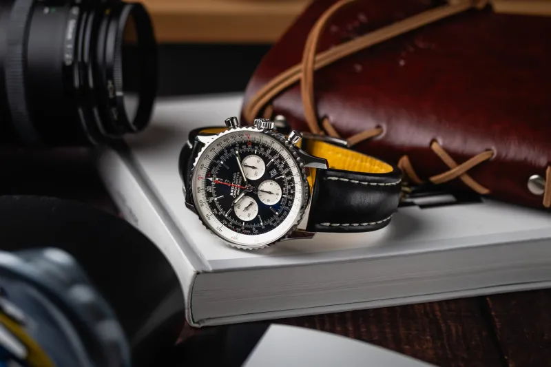 Breitling Navitimer B01 Chronograph 46mm Black Leather AB0127 2021