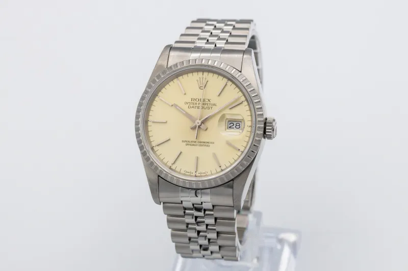 Rolex DateJust 36mm Stainless Steel Jubilee 16220 1993