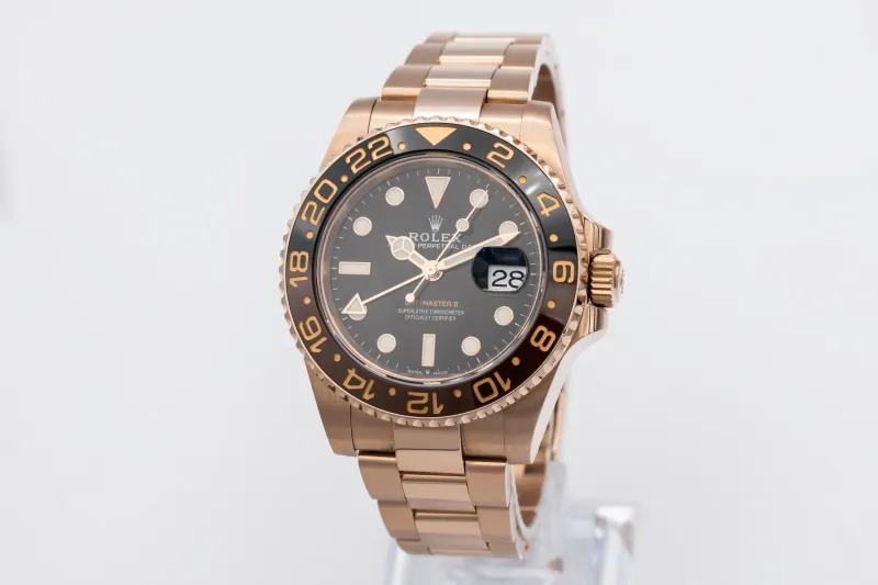Rolex GMT-Master II 40mm 'Root Beer' 18ct Rose Gold Oyster 126715CHNR 2018