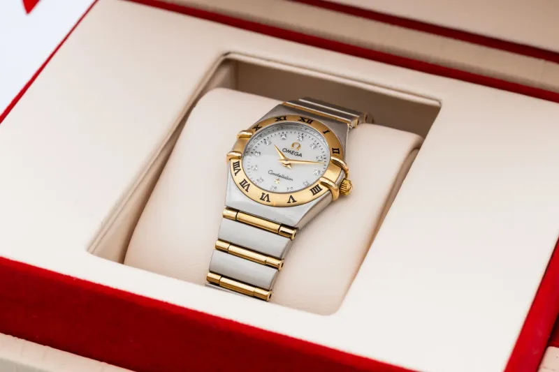 OMEGA Constellation Ladies 22mm Steel & 18ct Yellow Gold 1262.75.00 Circa 1990s