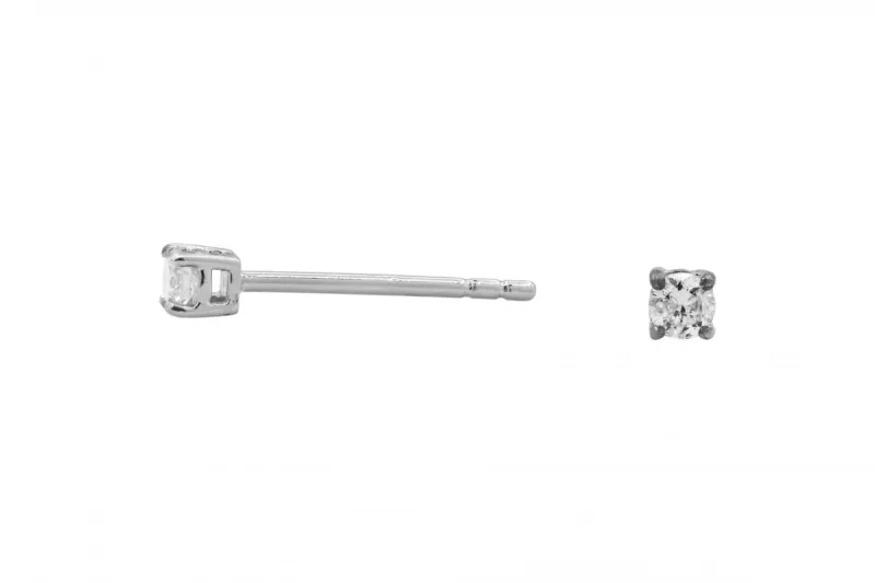 18ct White Gold Diamond Stud Earrings 0.20ct