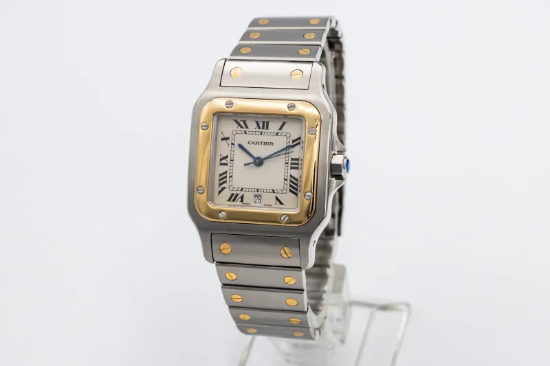 Cartier Santos Galbee 29mm Steel & 18ct Yellow Gold 1566 Circa 1990s