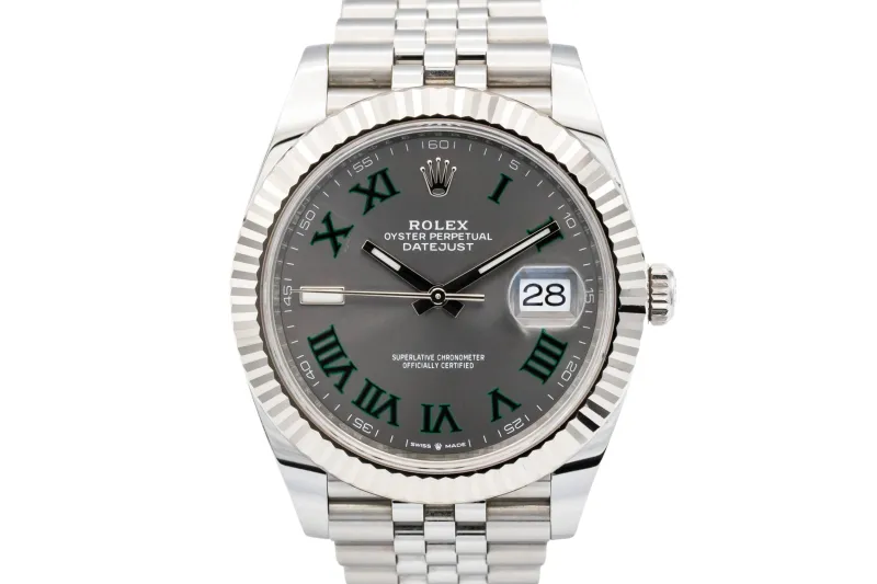 Rolex DateJust 41mm 'Wimbledon' Stainless Steel Jubilee 126334 2023