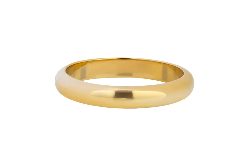 18ct Yellow Gold D Shape Wedding Band 5.5g