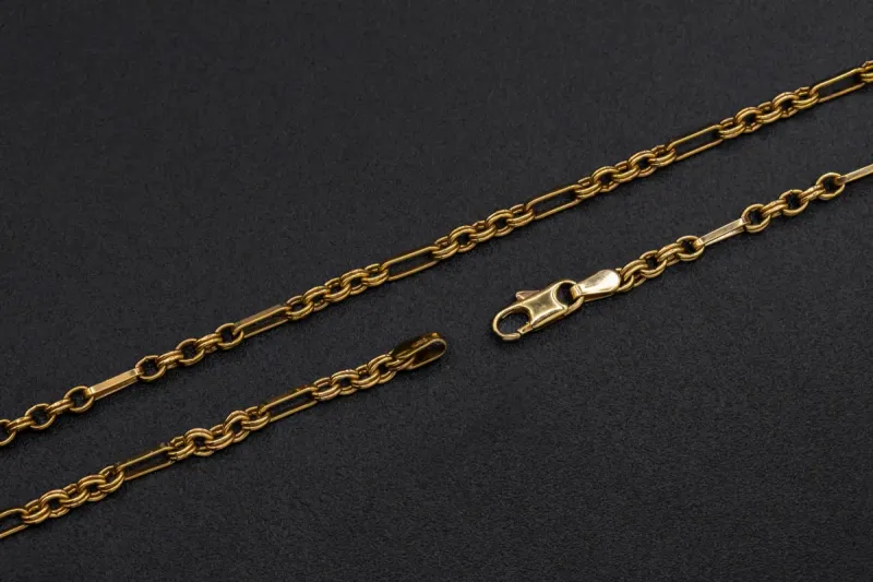 9ct Yellow Gold Fancy Link Children's Chain 9.8g