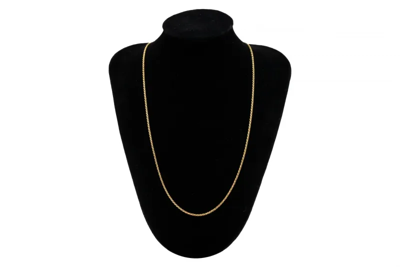 18ct Yellow Gold Rope Chain 18" 4.4g