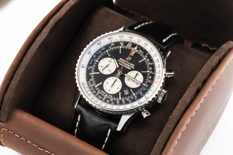 Breitling Navitimer B01 Chronograph 46mm Black Leather AB0127 2021