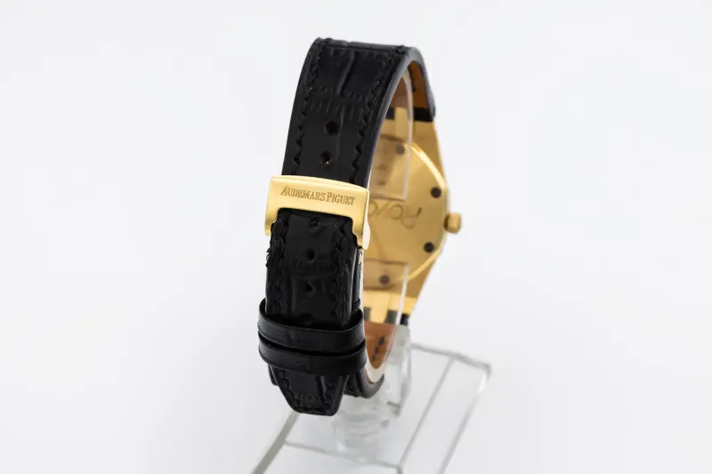 Audemars Piguet Royal Oak 33mm Black Leather 56715BA.OO Circa 1990s