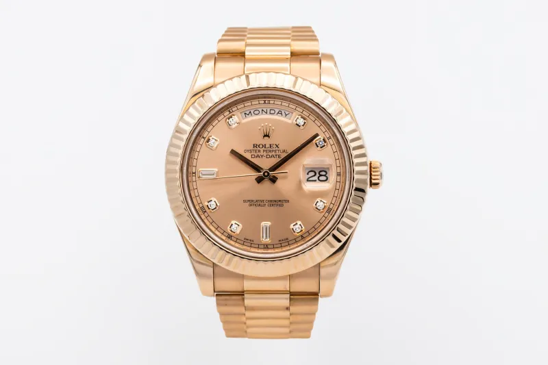 Rolex Day-Date II 41mm 18ct Rose Gold Rose Presidential 218235 2015