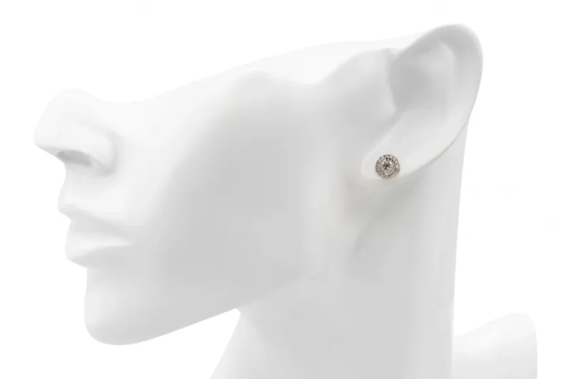 9ct White Gold Diamond Stud Earrings  0.75ct