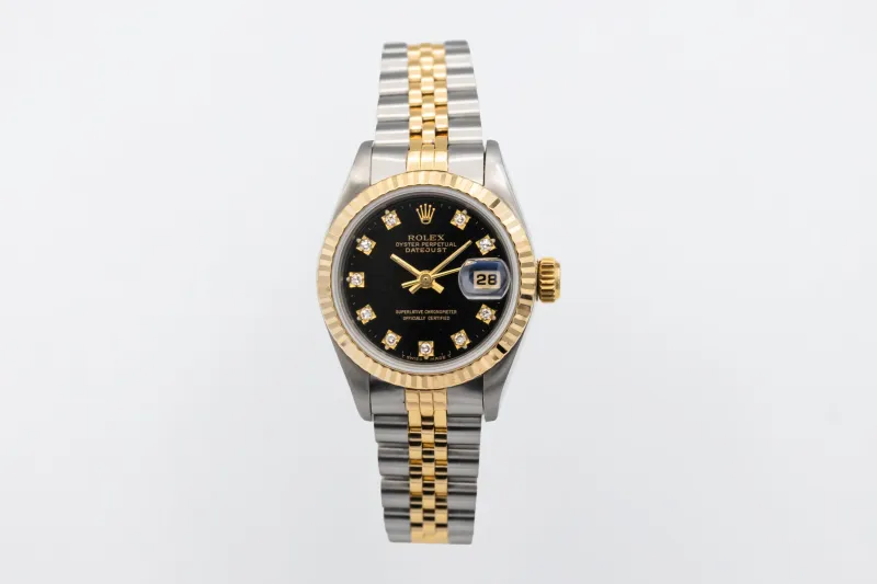 Rolex Lady DateJust 26mm Steel & 18ct Yellow Gold Jubilee 69173 1991
