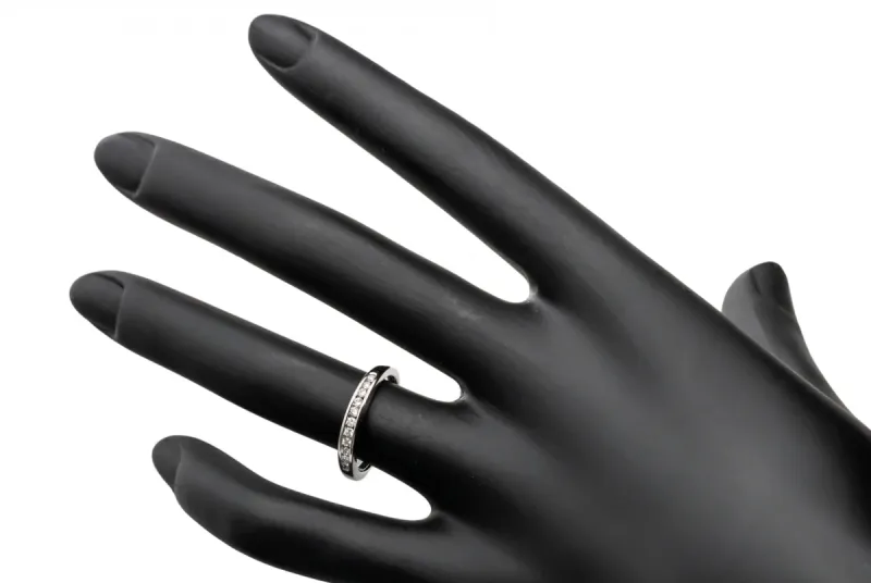9ct White Gold Half Eternity Ring 0.15ct