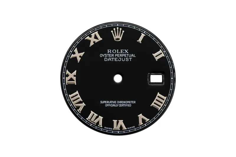 Rolex DateJust 36mm Black Roman Numeral Dial