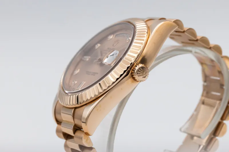 Rolex Day-Date II 41mm 18ct Rose Gold Rose Presidential 218235 2015