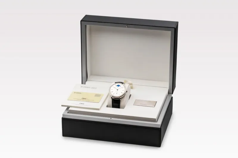 IWC Portofino Hand-Wound 46mm Black Leather IW544805 2008 UNWORN
