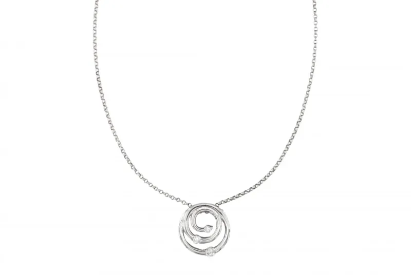 18ct White Gold Diamond Set Necklace 0.43ct