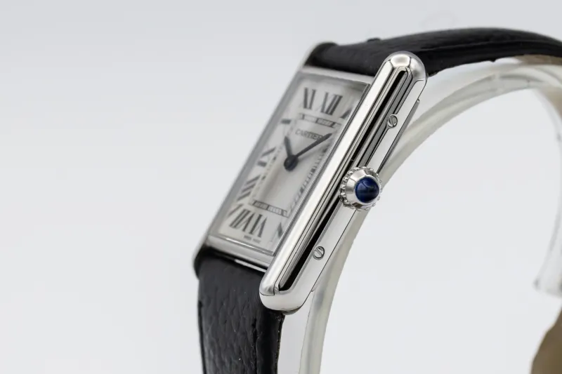 Cartier Tank Must SolarBeat 33.7x25.5mm Black Leather WSTA0090 Circa 2023