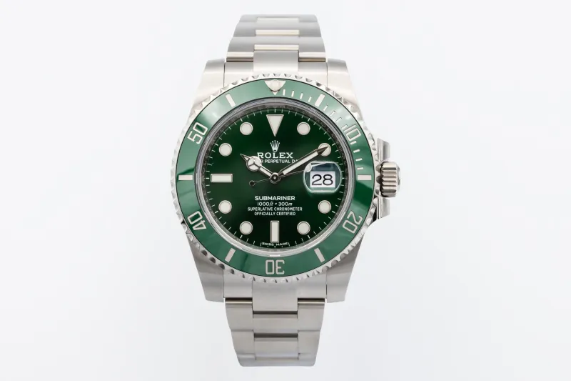 Rolex Submariner 40mm 'Hulk' Stainless Steel Oyster 116610LV 2017 UNWORN