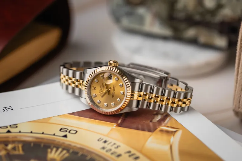Rolex Lady DateJust 26mm Steel & 18ct Yellow Gold Jubilee 69173 1996