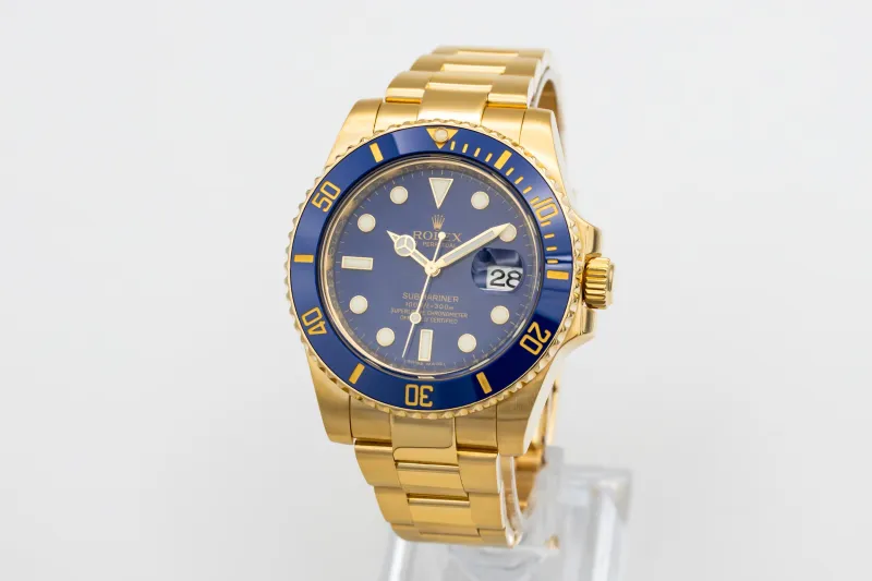 Rolex Submariner 40mm 18ct Yellow Gold Oyster 116618LB 2010