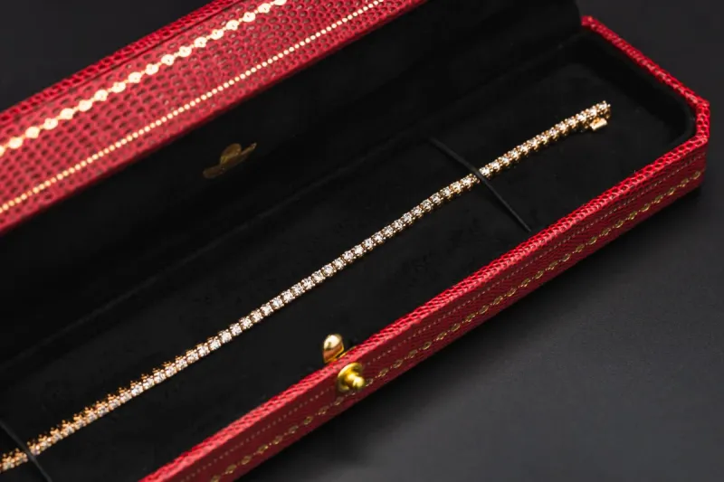 Browns 18ct Rose Gold Diamond Tennis Bracelet 3.05ct 10.88g
