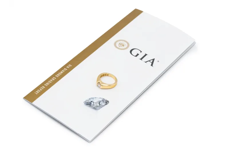 18ct Yellow Gold Cut Corner Rectangular Modified Brilliant Diamond Ring 1.03ct GIA Certified