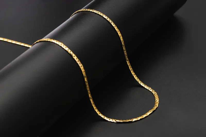 9ct Yellow Gold Flat Curb Chain 4.4g