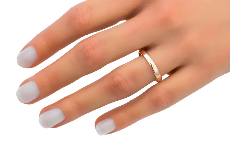 9ct Rose Gold Wedding Band 1.9g