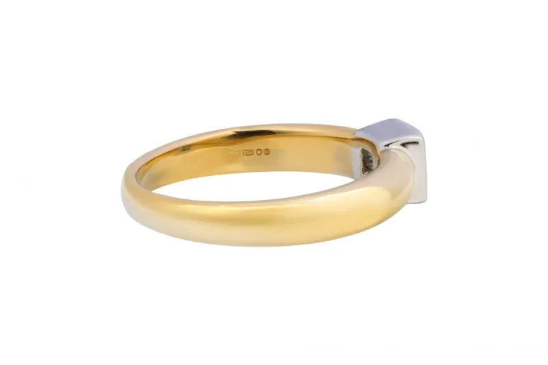 18ct Yellow Gold Princess Cut Diamond Ring 0.30ct