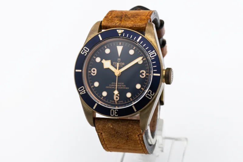 Tudor Black Bay Bronze 43mm Aged Tan Leather 79250BB 2018