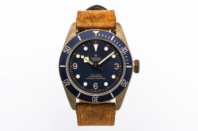 Tudor Black Bay Bronze 43mm Aged Tan Leather 79250BB 2018