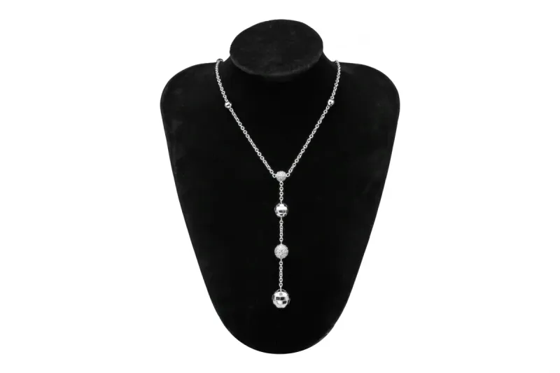 Piaget 18ct White Gold Limelight Disco Ball Diamond Necklace 20.3g
