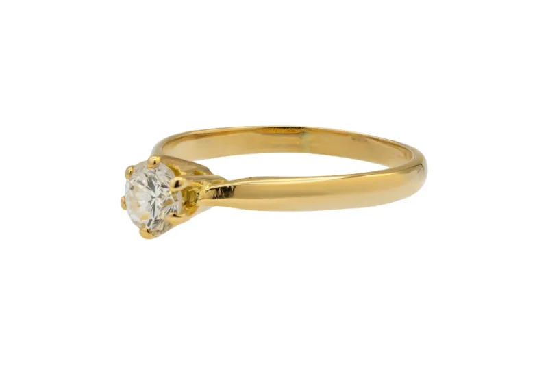 18ct Yellow Gold Diamond Engagement Ring 0.40ct 2.32g