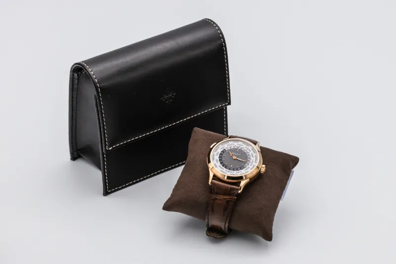 Patek Philippe World Time 39.5mm Brown Leather 5130R-001 Circa 2010