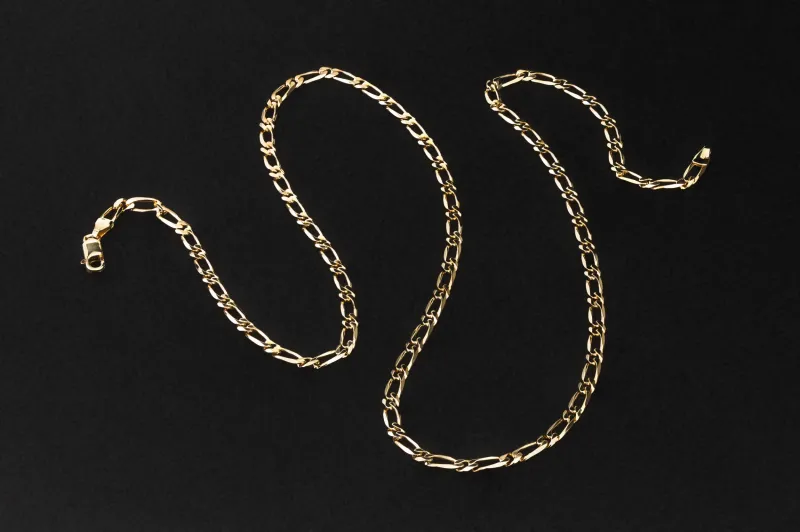 9ct Yellow Gold Curb Chain 23" 12.12g