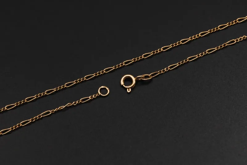 9ct Rose Gold Figaro Chain 2.9g