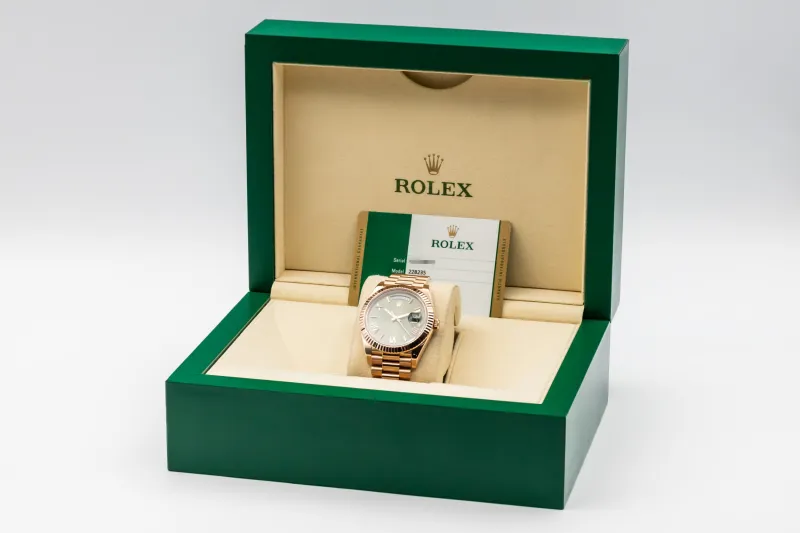 Rolex Day-Date 40mm 'Olive' 18ct Rose Gold Presidential 228235 2018