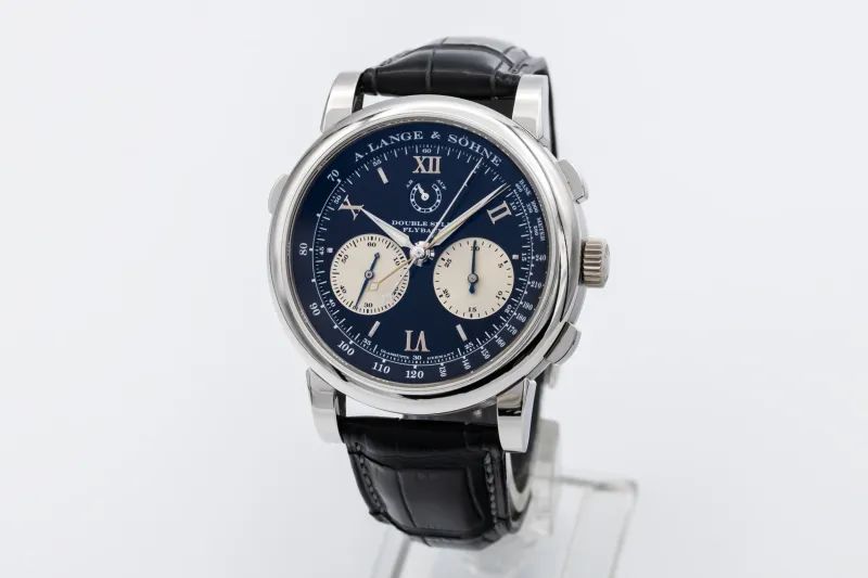 A. Lange & Söhne Double Split Second Flyback Chronograph 43mm Black Leather 404.035 2008 UNWORN