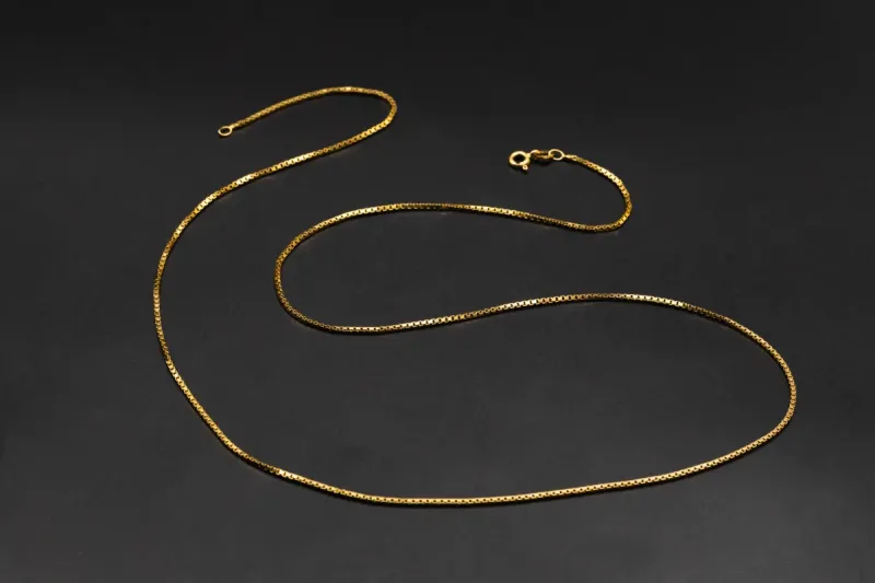 9ct Yellow Gold Box Chain 24"