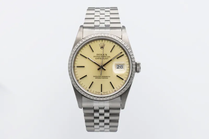 Rolex DateJust 36mm Stainless Steel Jubilee 16220 1993
