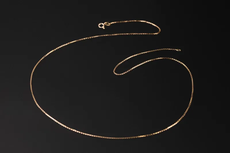 9ct Yellow Gold Flat Cuban Chain 18" 5.4g