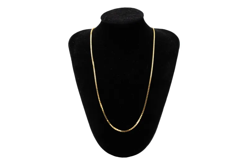 18ct Yellow Gold Box Link Chain 14.5g