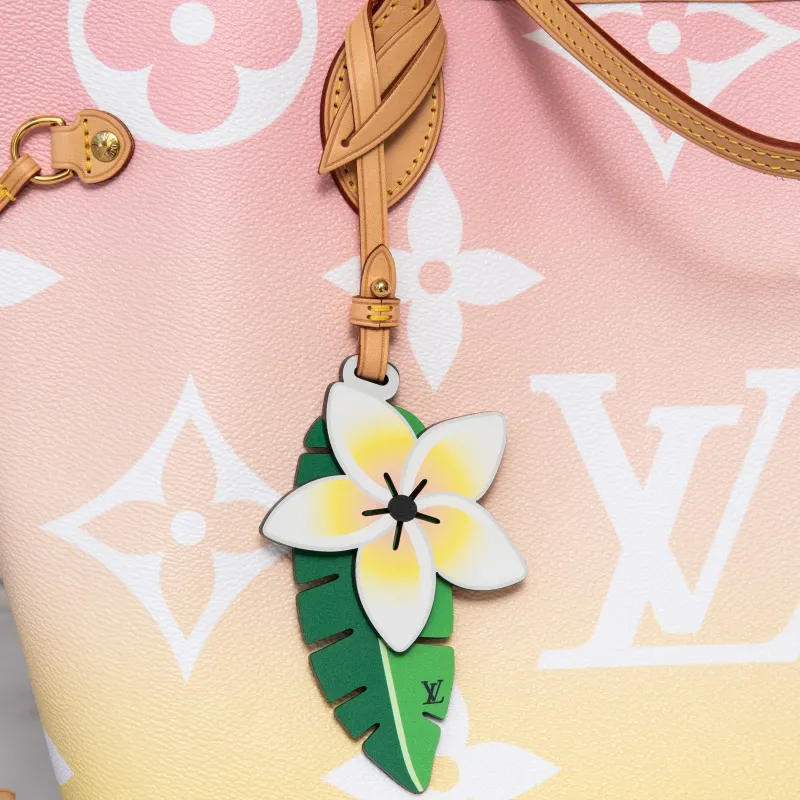 Louis Vuitton Monogram By The Pool Neverfull MM Rose Escale Bag