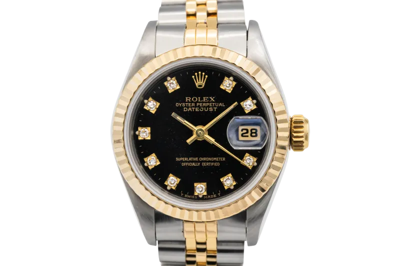 Rolex Lady DateJust 26mm Steel & 18ct Yellow Gold Jubilee 69173 1991