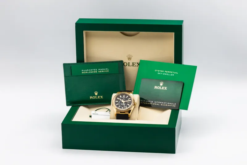 Rolex Sky-Dweller 42mm Black Oysterflex 326238 2021
