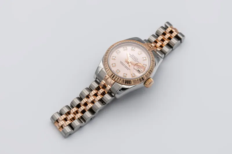 Rolex Lady DateJust 26mm Steel & 18ct Rose Gold Jubilee 179171 2008