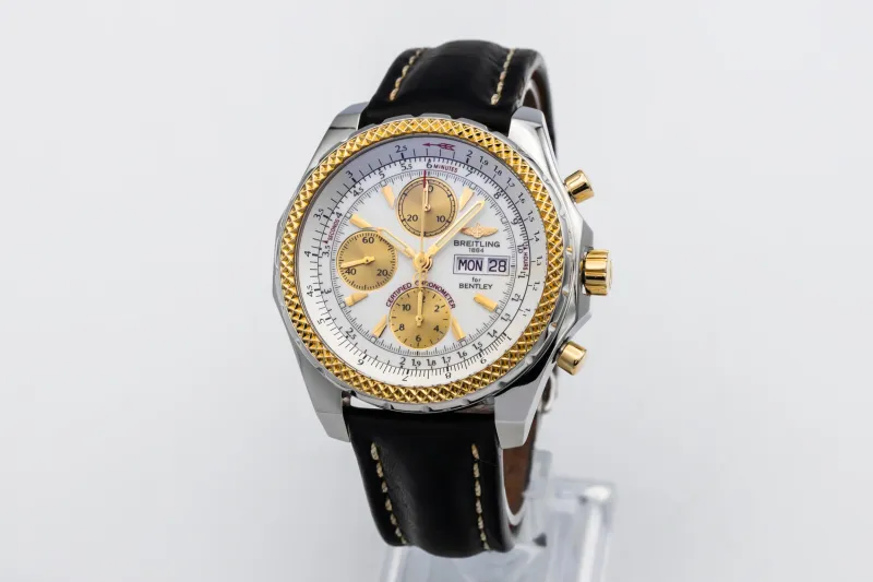 Breitiling Bentley GMT Chrono Automatic 44mm Black Leather D13362 2005