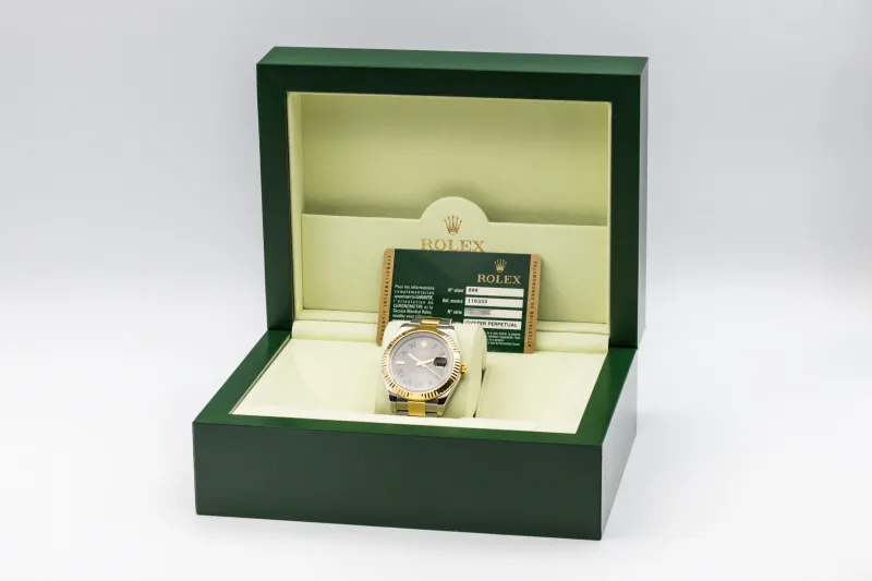 Rolex DateJust II 41mm 'Wimbledon' Steel & 18ct Yellow Gold Oyster 116333 2009