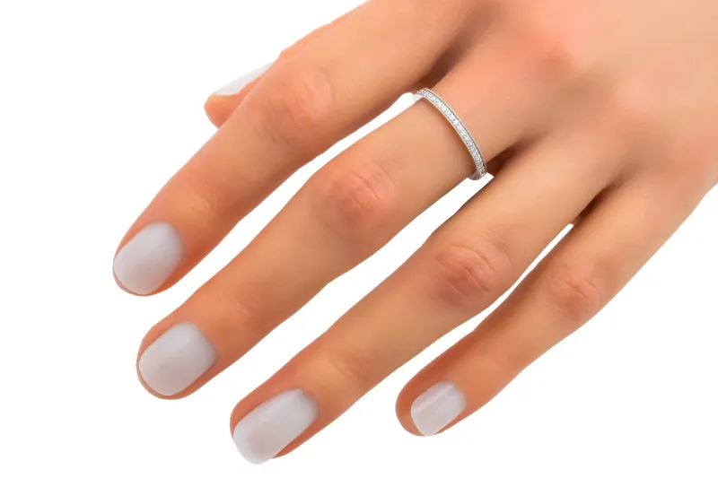 Platinum Diamond Eternity Band 0.50cts