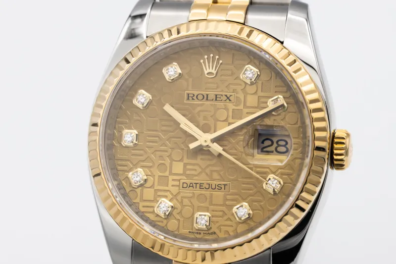 Rolex DateJust 36mm Steel & 18ct Yellow Gold Jubilee 116233 2013